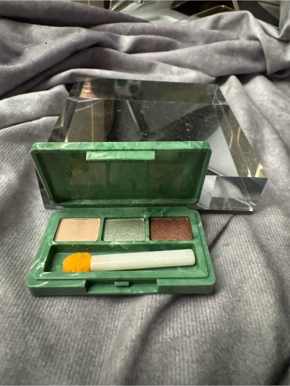 Clinique Eyeshadow Trio Palette Rum Spice sparkling sage champagne